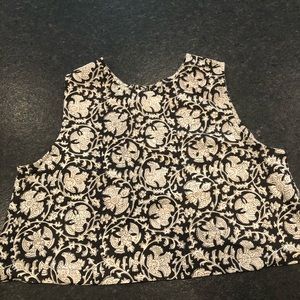 Maelu Designs Block print crop top NWT
